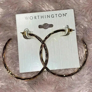 Worthington gold tone hoop earrings